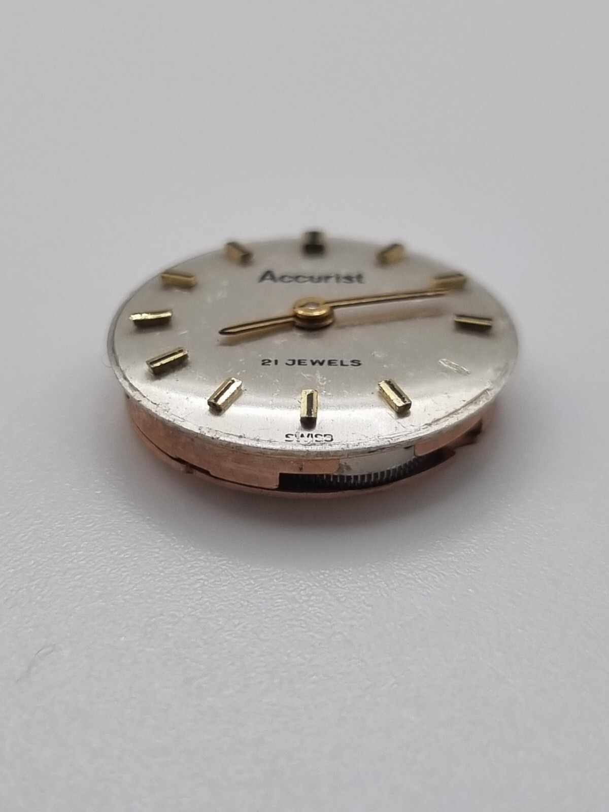Accurist ETA 2412 Manual Wind Watch Movement 21 Jewels Swiss Parts Repair 16.5mm
