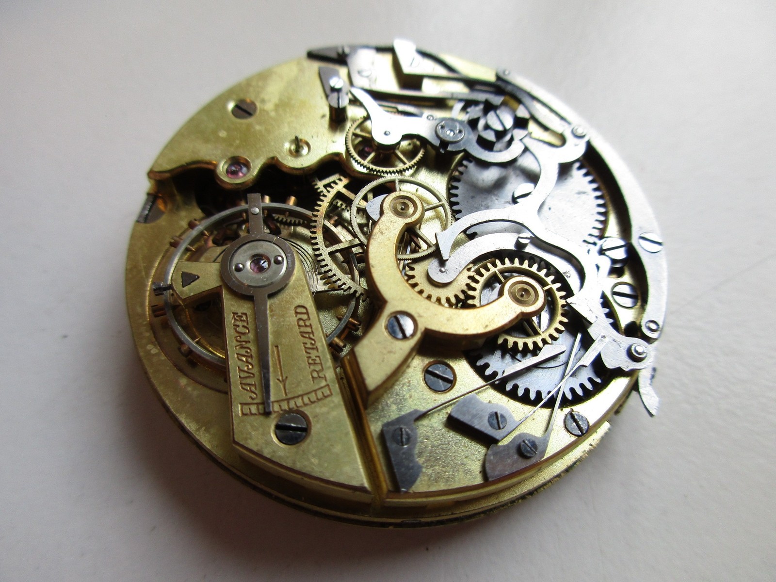 Chronograph pocket watch movement ø 43.2 mm – balance moves
