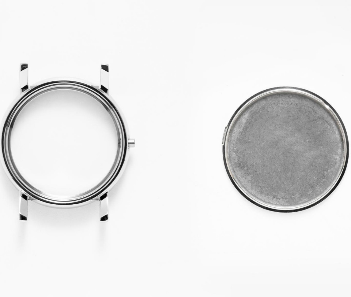 30mm glass Silver Watch Case back cover waterproof ring for GL22 Movement