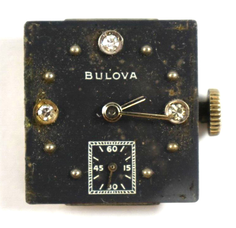 Vintage Bulova Manual Wind 17J 8AE Wrist Watch Movement lot.qg