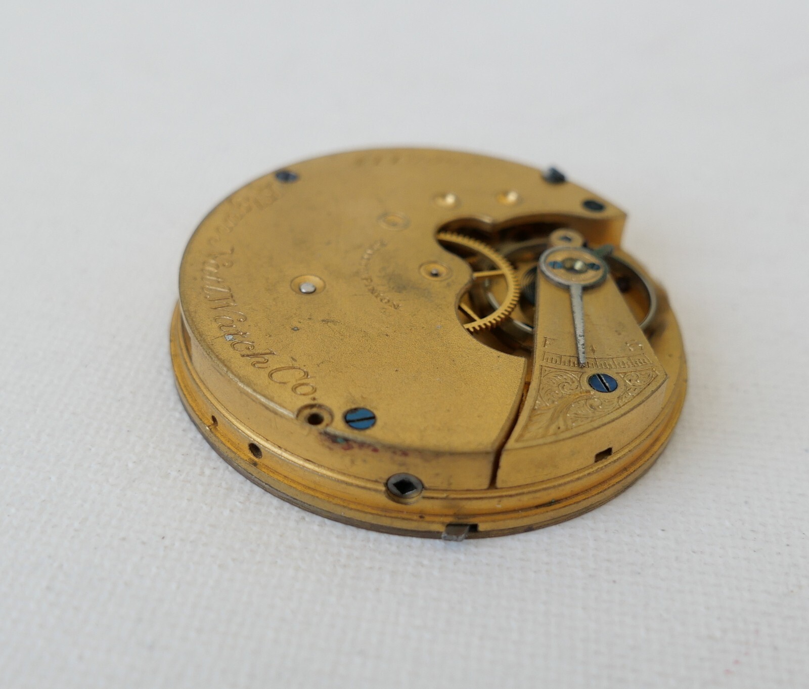 1895 Antique Elgin National Watch Co. 16S 7Jewels Pocket Watch Movement Running