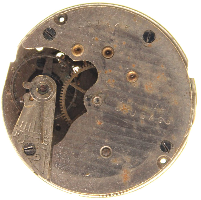 1912 NEW YORK STANDARD POCKET WATCH MOVEMENT 131445 GRADE 302 0s 7j (F4F)