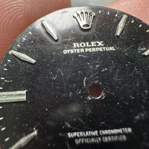 Rolex Dial “GILT” Glossy Tropical For 34mm Oyster Perpetual 4 Digits Vintage