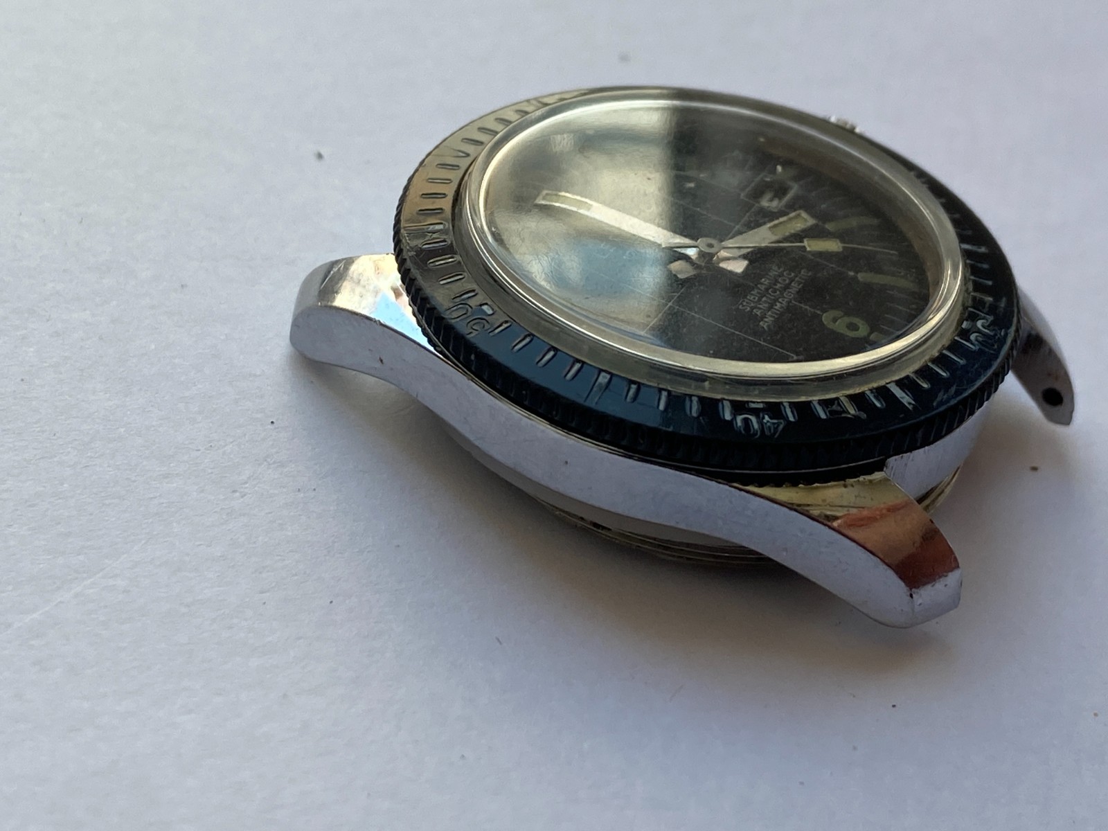VINTAGE MEN WRIST WATCH SALE FOR PARTS LE ROYAL DIVER SUBMARINE 17 RUBIS