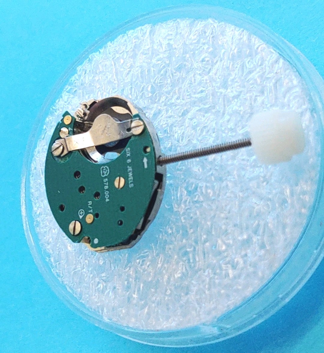 NOS ETA 578.002 6 Jewel Movement. 578.004 Circuit. Sets, Runs, Keeps Time 24 Hrs