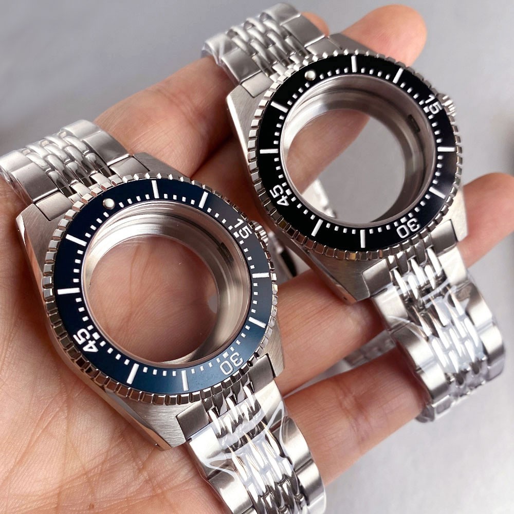 40mm Sapphire Glass Dive Watch Case Fit 62MAS Navigation Master NH35 NH36 2824