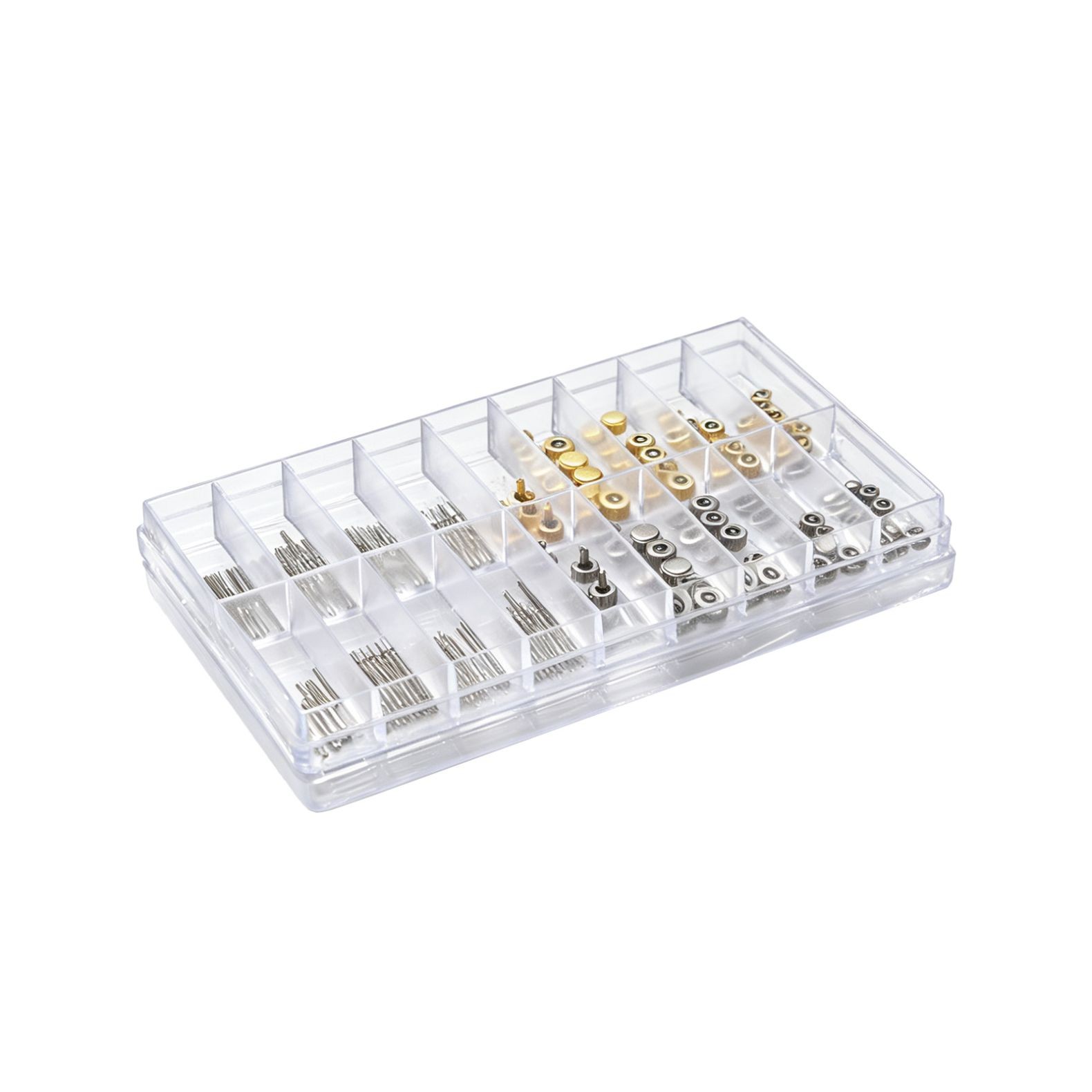 170Pack Stainless Steel Watch Stem+Watch Crown Kits Box Set For Ladies