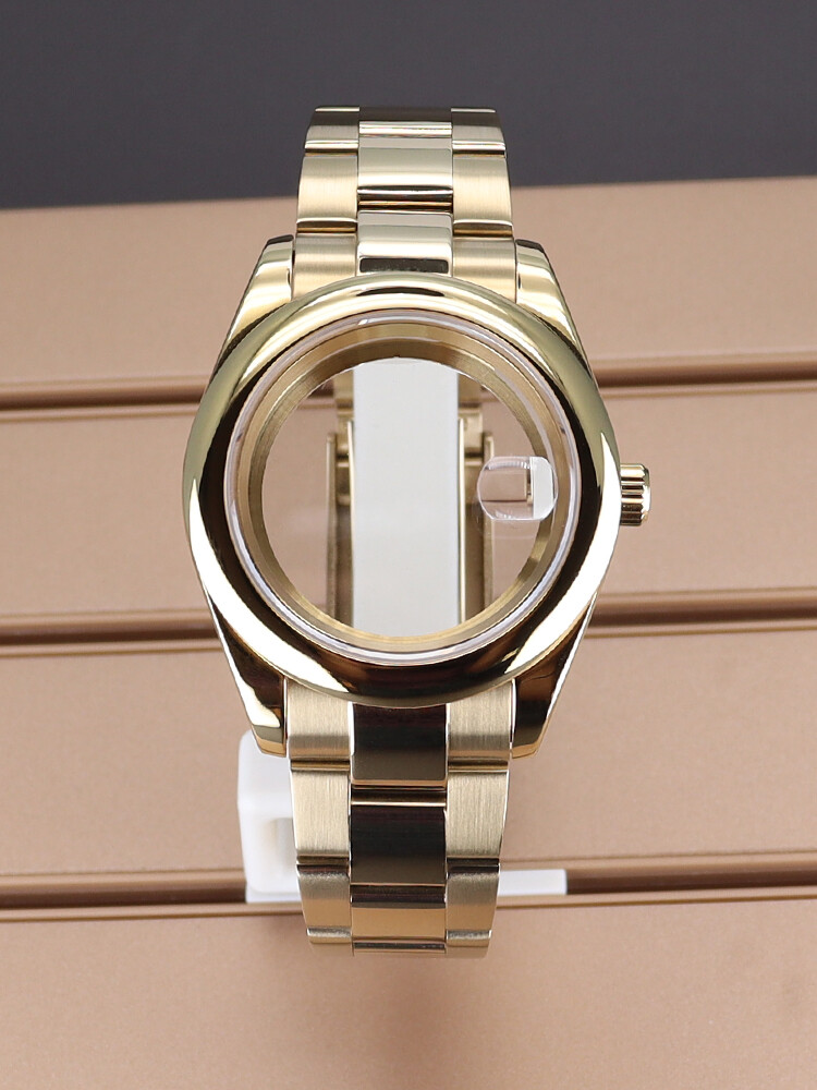 36mm/39mm Watch Case+Oyster Strap Sliding lock buckle Sapphire For Nh35 4R35 36