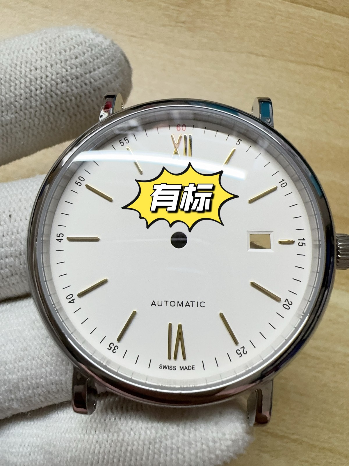 DIY Watch Part Kit for 2824 2892 Portofino 40mm Watch Case+Dial+Hands+SS Strap