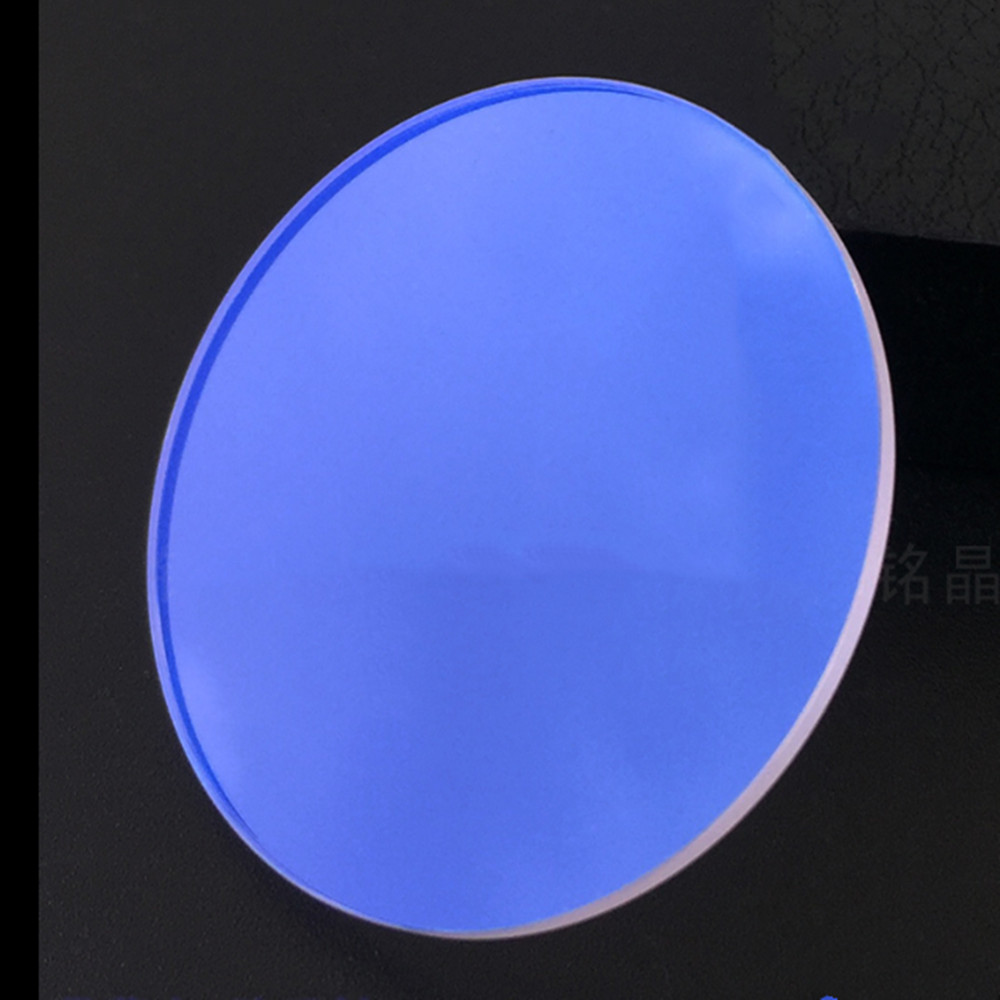 1.2/2.0/2.5/3.0mm Thick Blue AR Coated Flat Plane Sapphire Watch Glass 15-40mm