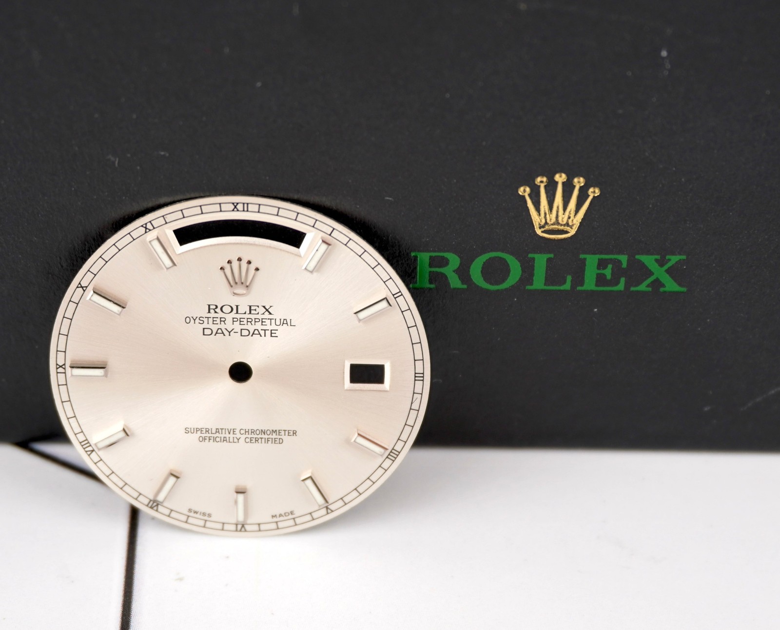 Rolex Day-Date 2 II 41mm Silver Roman Dial White Gold Watch President Ref 218239