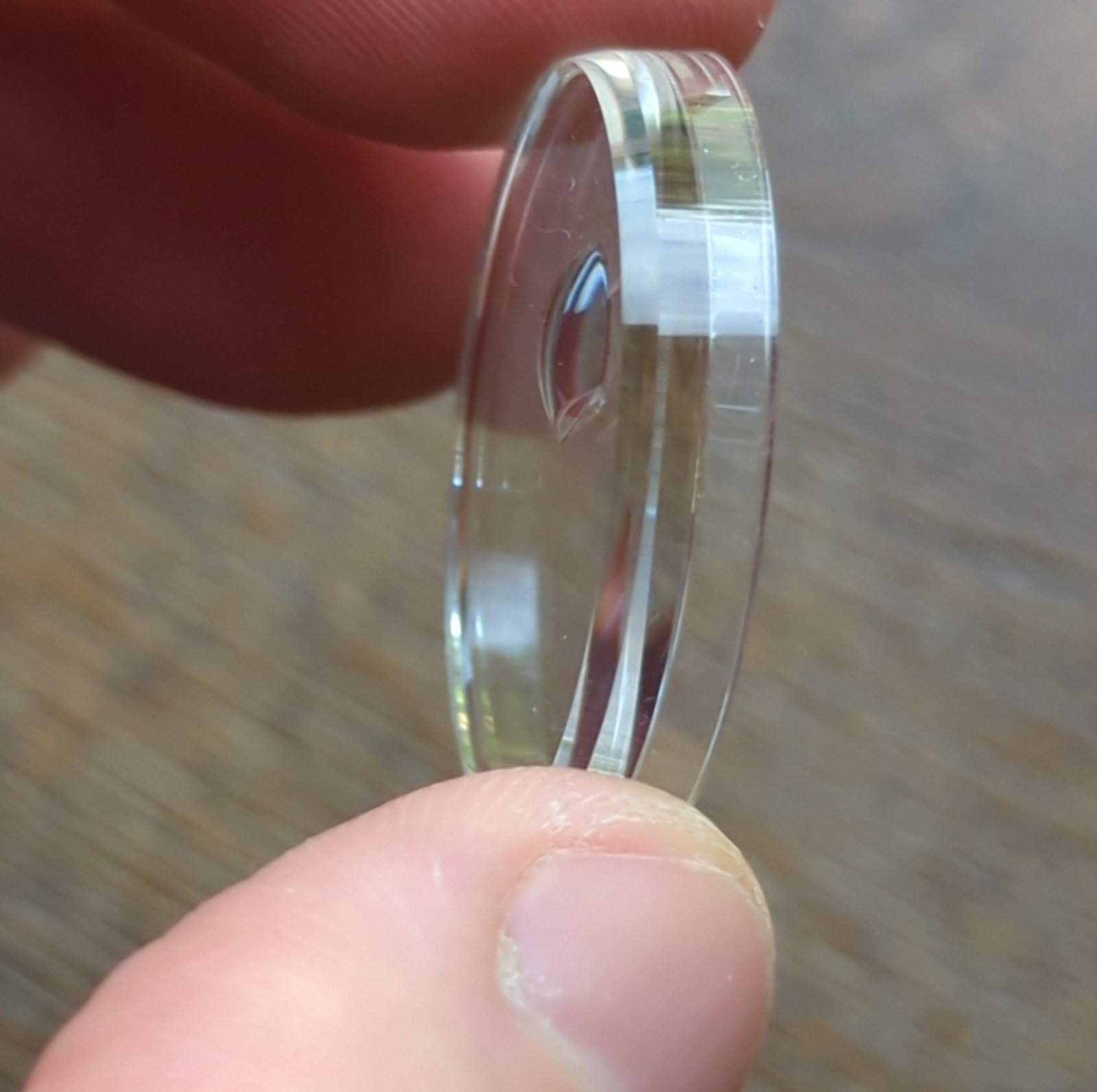 Rolex 25-127 Original Acrylic Crystal 1970s Top hat for Submariner 1680 (V68)