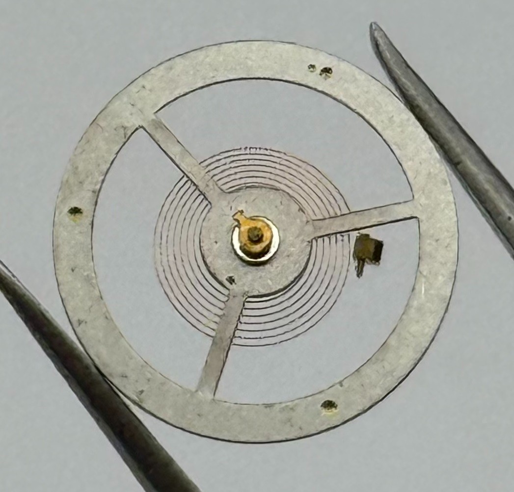 EB 8800 Balance Wheel Complete And Spring 12’’’ Renata 1309 Watch Movement Parts
