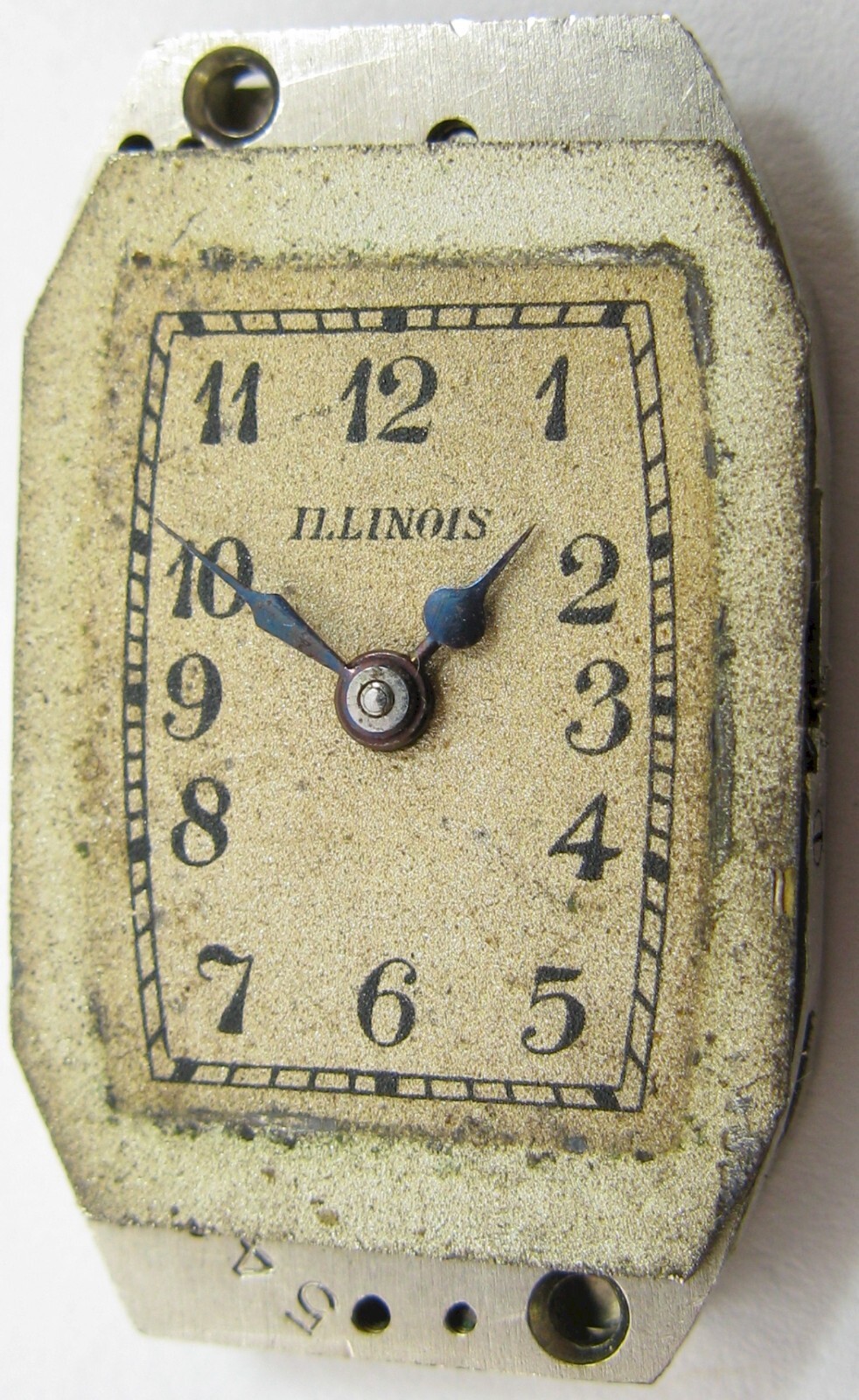 Illinois 805 15 jewels rectangle Lady wrist watch movement for parts …