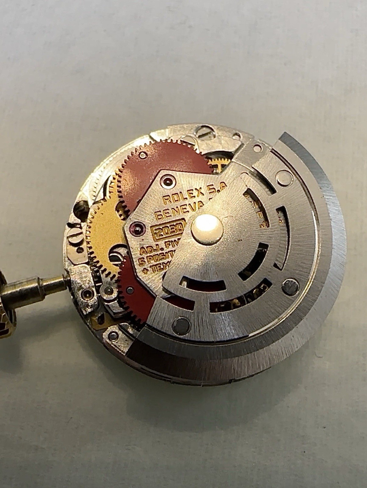 GENUINE Rolex 2030 Complete Movement w/ Dial, Hands And Crown Great Condition