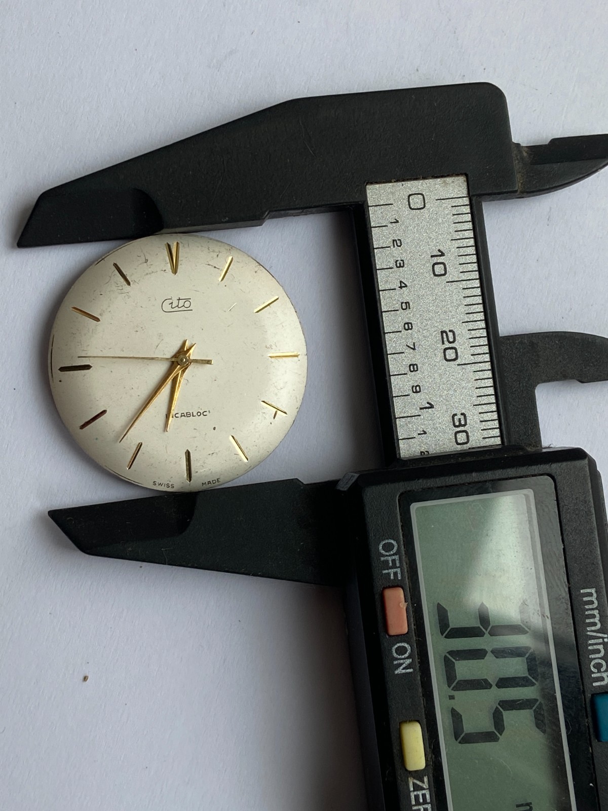 Vinatage MEN watch parts MOVMENT CITO SWISS MADE CAL. ETA 2390