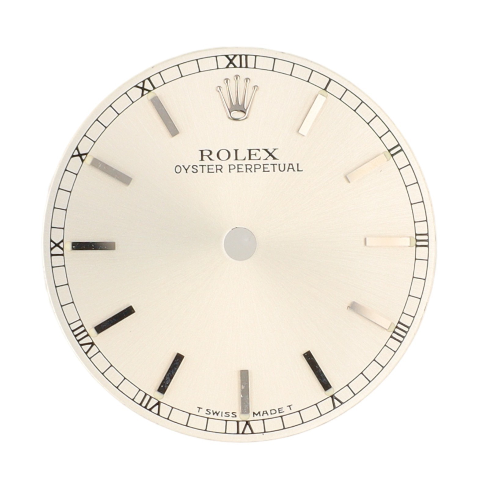 Original Rolex Oyster Perpetual Silver Index Dial fits Model 77080 Watch