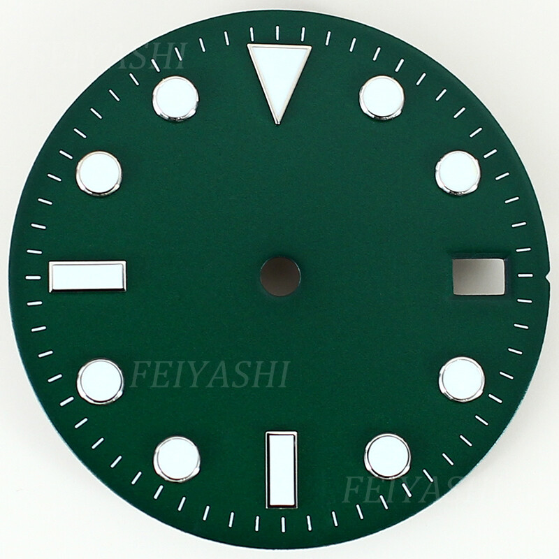 high-quality 28.5mm Dial For GMT SUB Black blue green diver case 3C luminescence