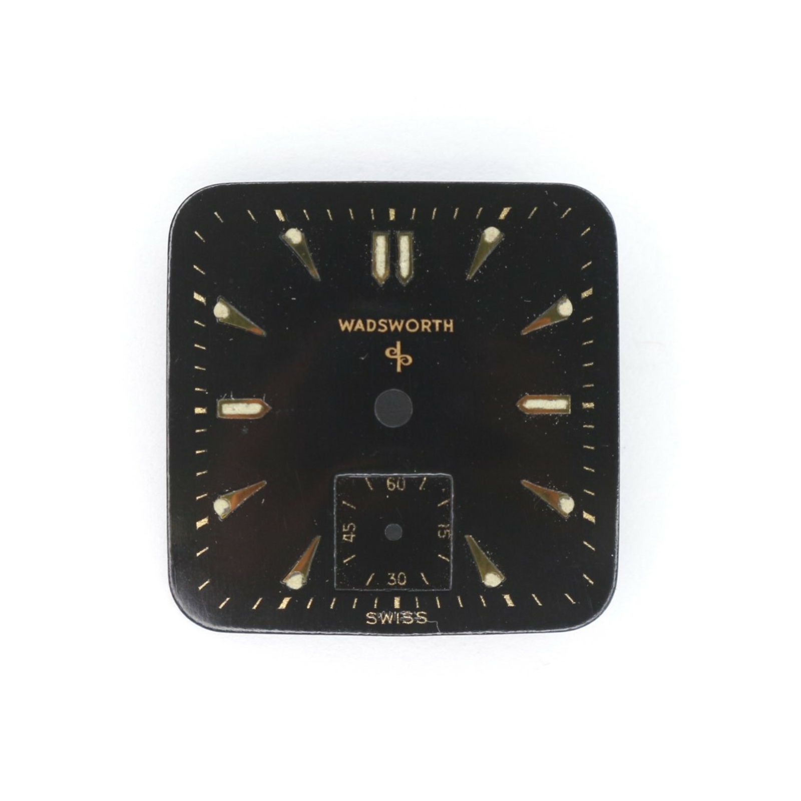 Wadsworth Wristwatch Dial Black with Glow in The Dark Dial Markers – MX1179