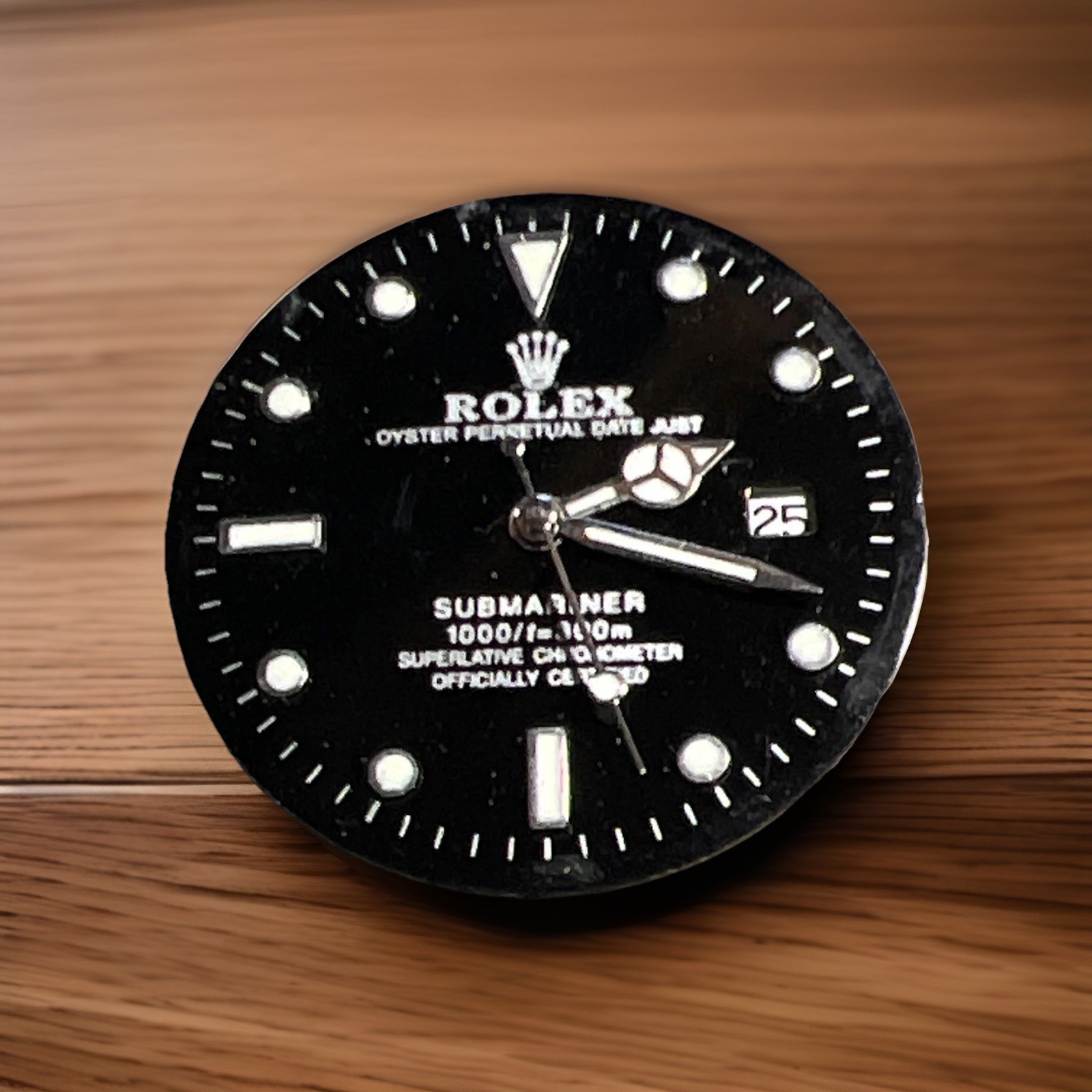 Rolex Submariner Black Dial, Non-Numeric Hour Marks, Compatible w/ Rolex