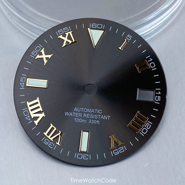 29mm Roman Numerals NH35 Watch Dial Face for NH36 NH38 4R35/36 Sunburst MOD Dial