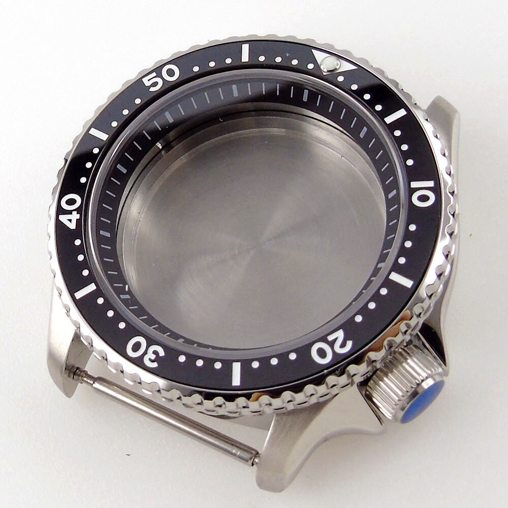 Steel 41mm sapphire glass Watch Case fit NH35 NH36 ETA2824 200M water resistance