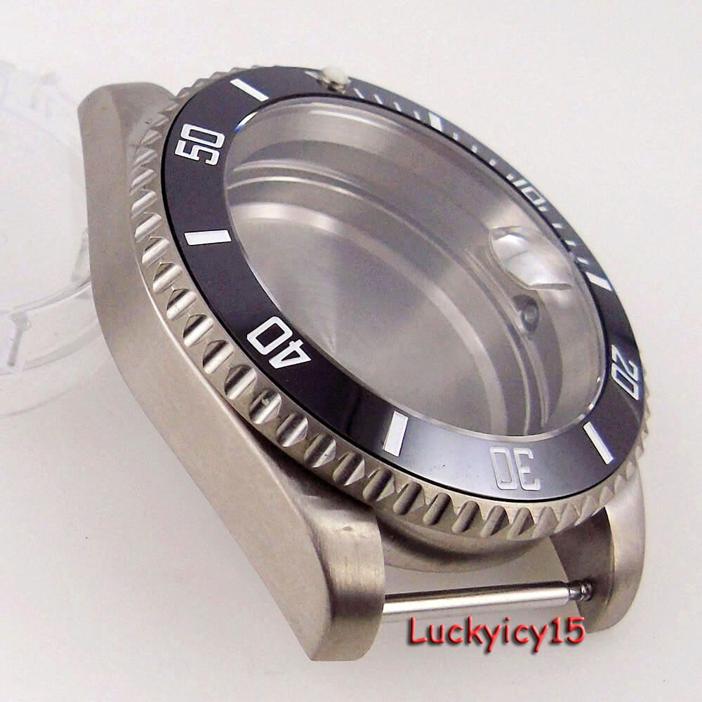 40mm 120 Clicks 20ATM Titanium Mens Watch Case sapphire crystals Fit Japan NH35A
