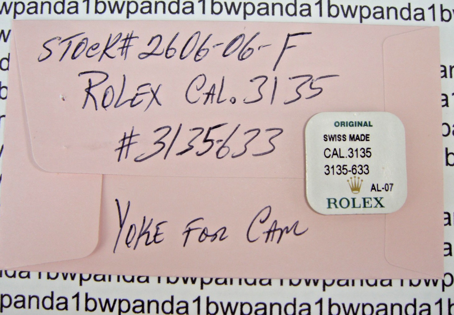 OEM Rolex 3135-633 Yoke For Cam 3130=3155=3156=3175=3185=3186=3187==NOS Sealed==
