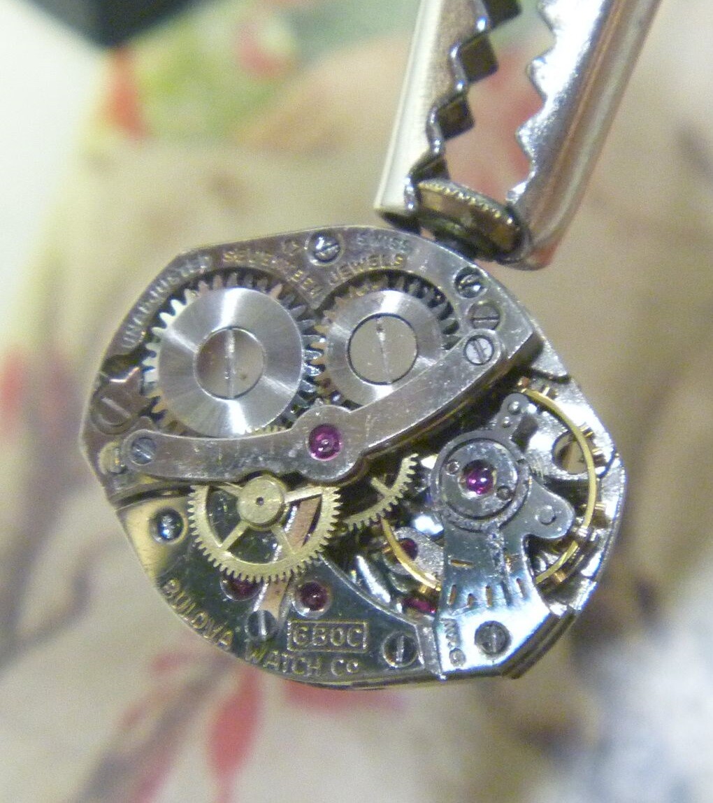 RARE 1952 Bulova Caliber 6BOC 17 Jewels FULL Sweep Hand Doctor Nurse 4 Parts!!