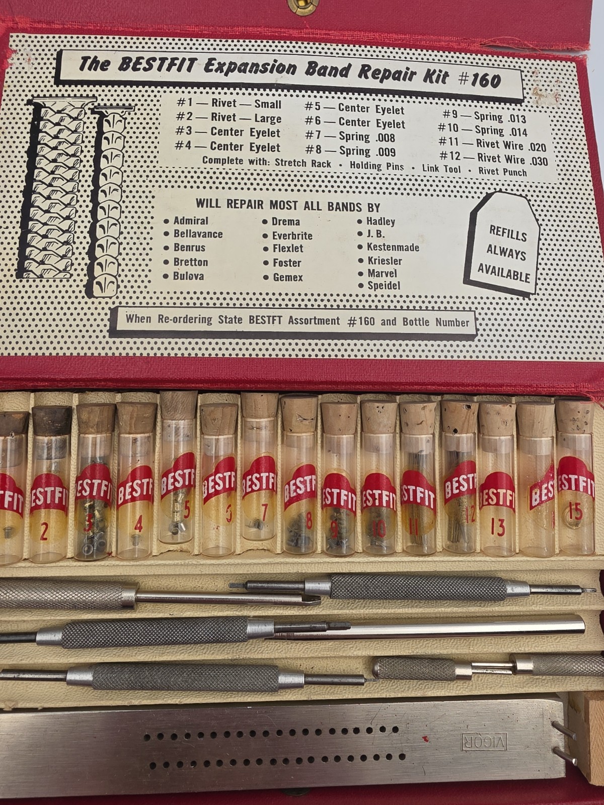 BESTFIT Vintage 1960’s Expansion Band Repair Kit