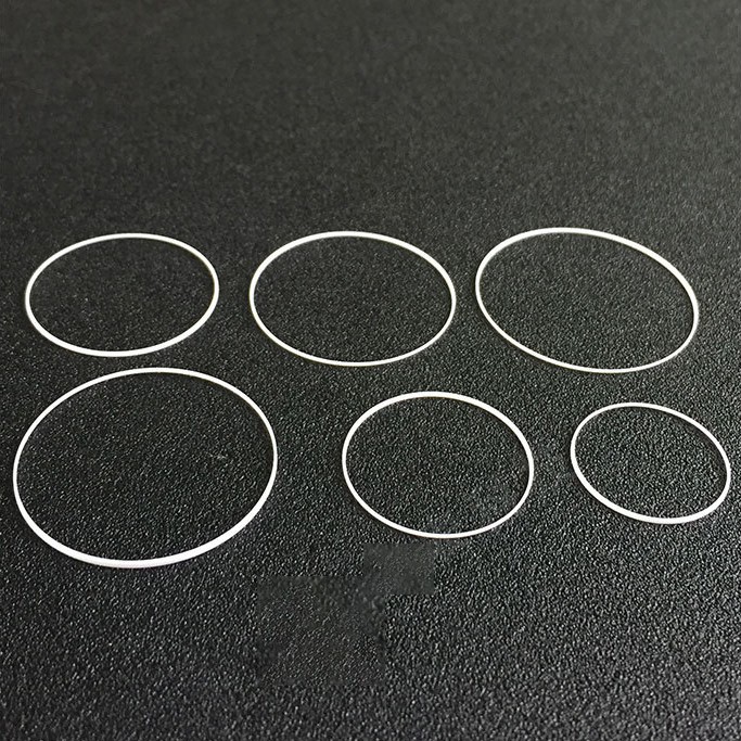 0.6-1.7mm White Watch Crystal Gasket Watch Glass Seal Ring Waterproof I-Ring