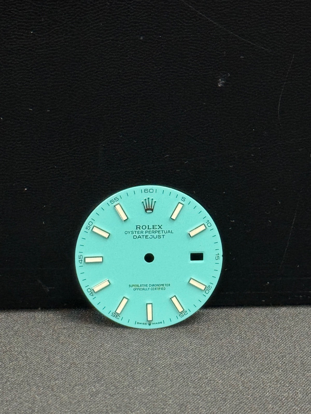 Rolex 41mm Datejust Custom Light Turquoise Index Dial For Model 126334 & 126300