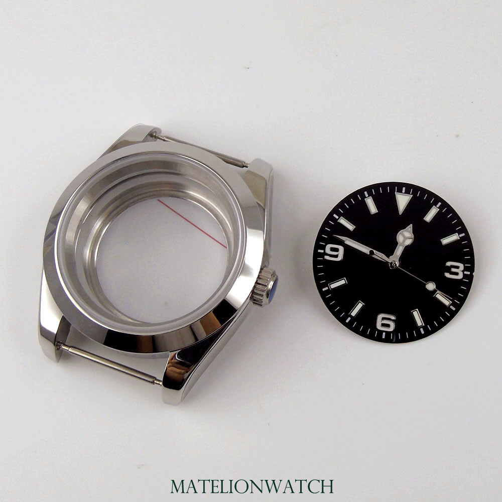 36mm/39mm Sapphire Glass Watch Case For NH35 Miyota8215 DG2813 ETA2824 PT5000
