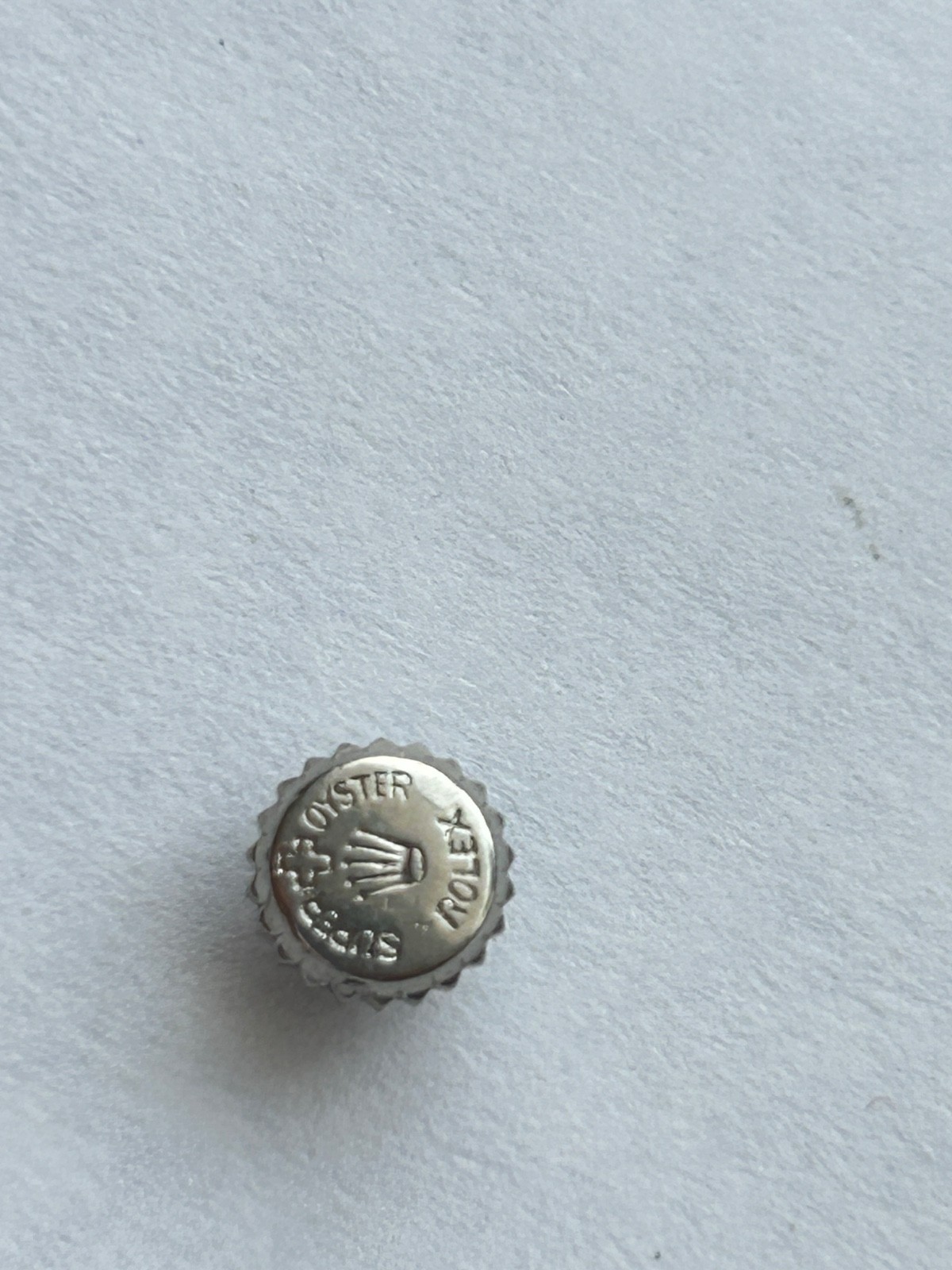 1 x Vintage Rolex 5.9 mm Super Oyster Steel Crown perfect condition vintage