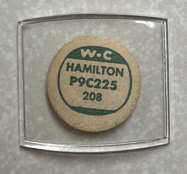 Vintage Genuine Watchcraft For HAMILTON P9C225 #208 Watch Crystal NOS