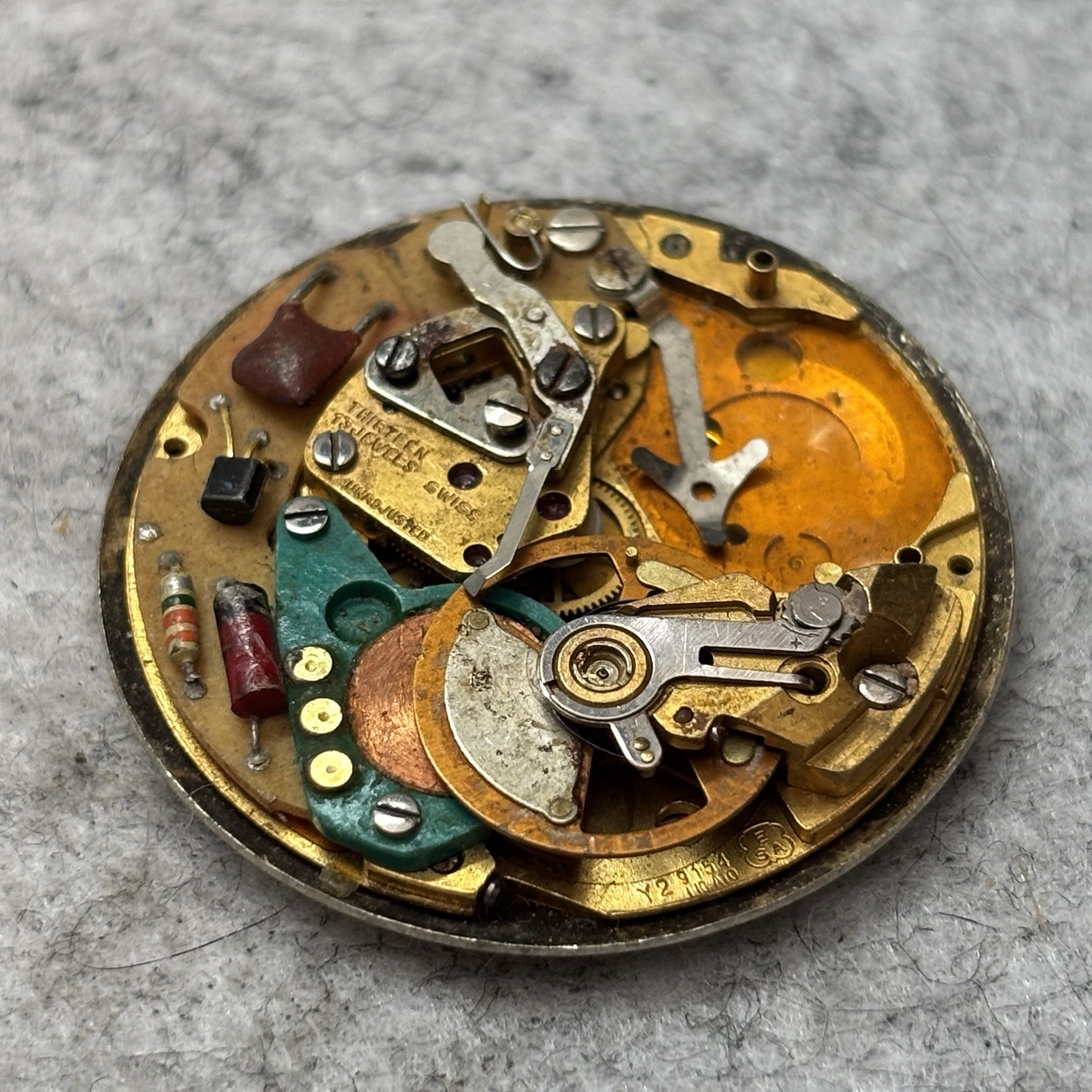 Broken Hamilton ESA 9154 “Dynotron” electronic 1970’s Movement Masterpiece