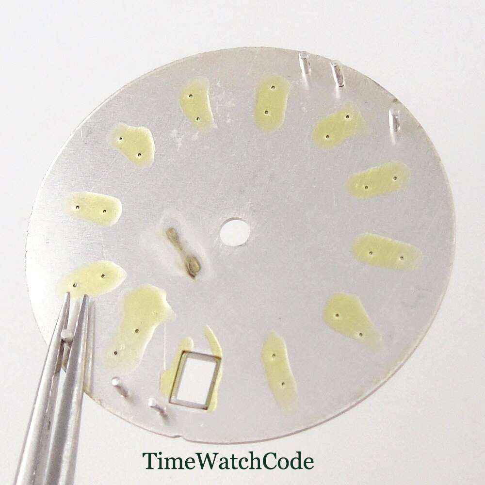 29mm Sunburst Watch Dial Fit for NH35 NH36 ETA2824 PT5000 ST2130 Green Lume