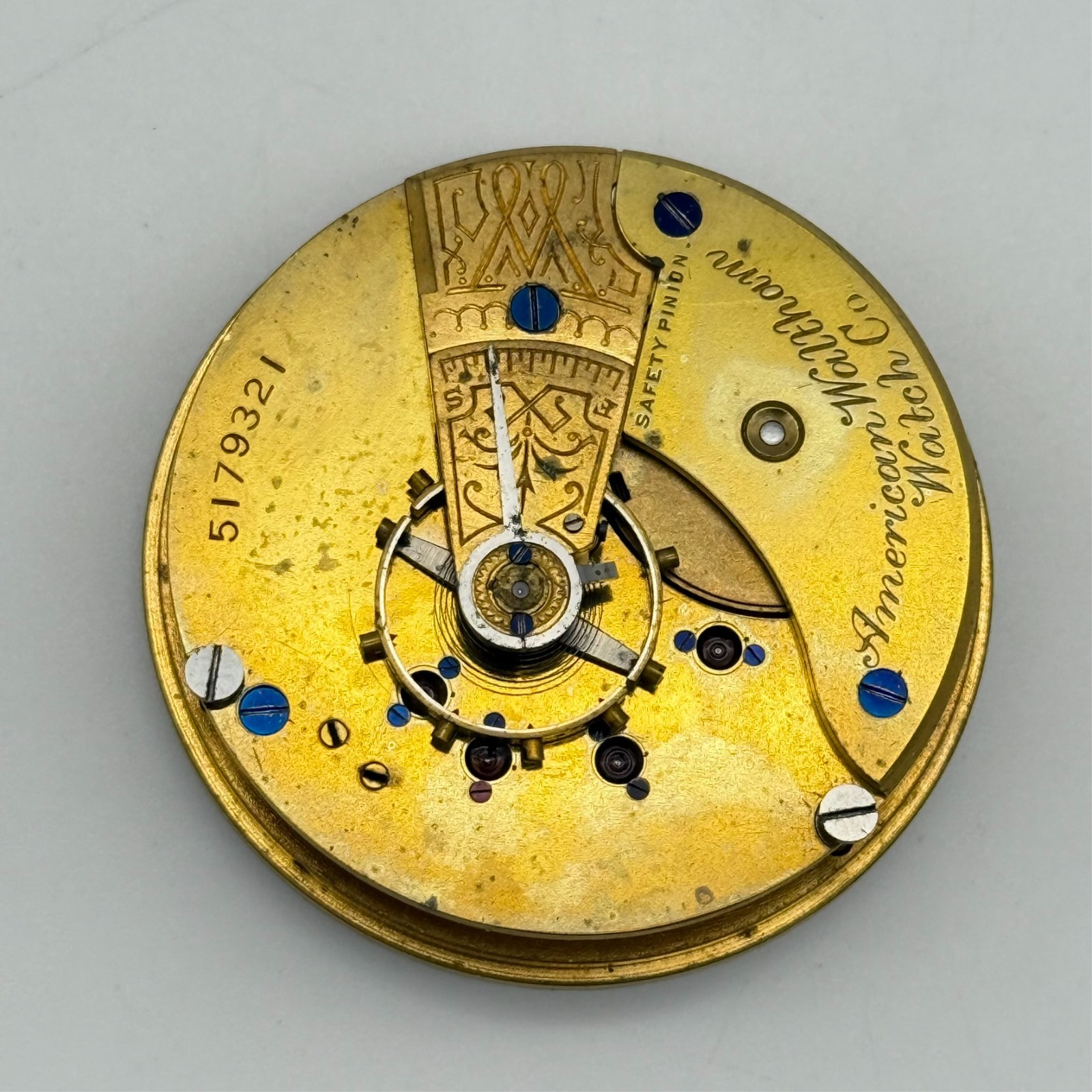 1892 American Waltham Pocket Watch Movement Grade No. 3, Model 1883, 11J, 18S