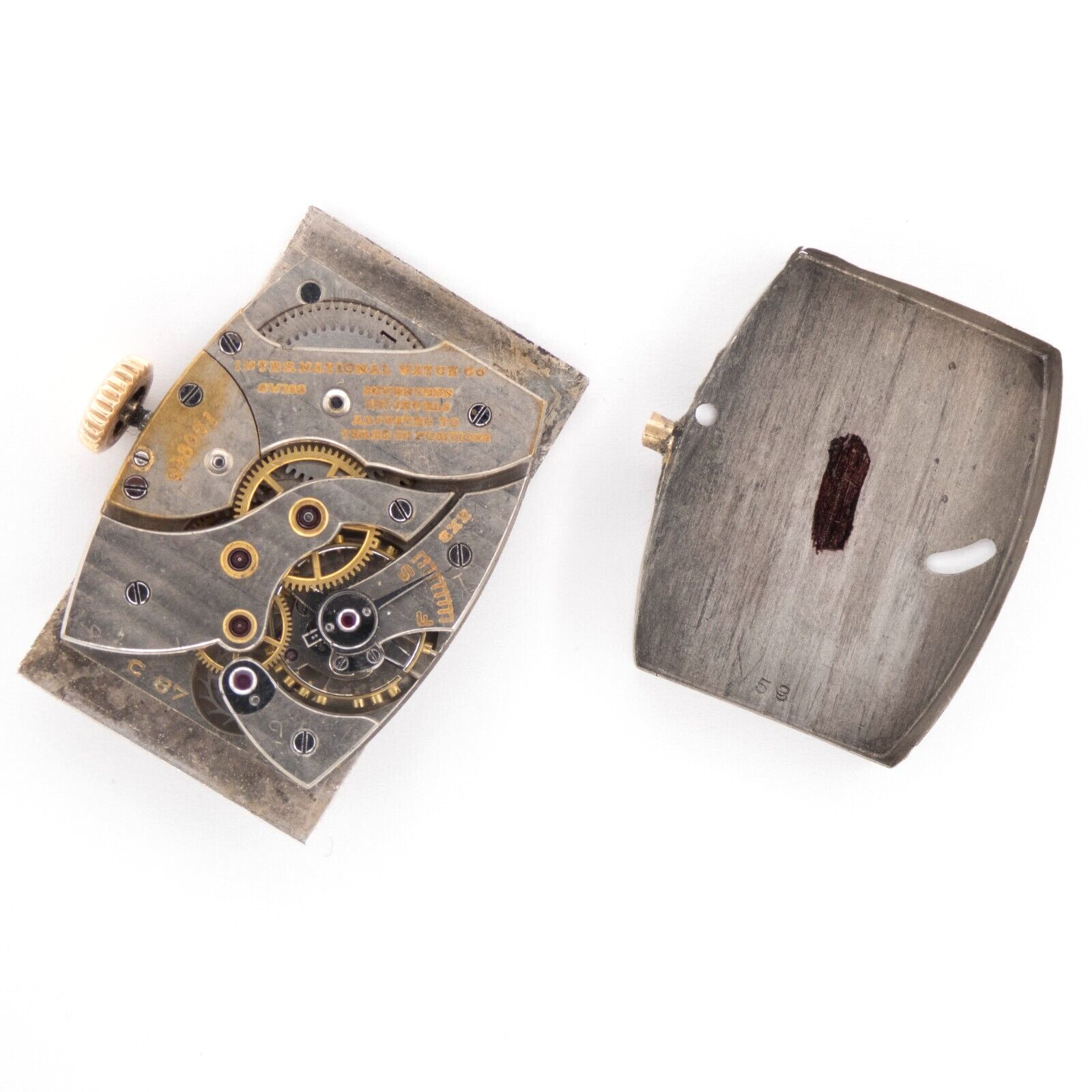 Vintage International Watch Co. (IWC) Caliber 87 17-Jewel Wristwatch Movement