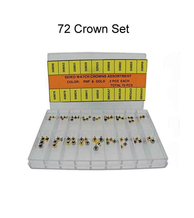 Seiko Style Crowns Tap 6, 8 and 9 in Different Sizes 3mm 3.5mm 4mm.