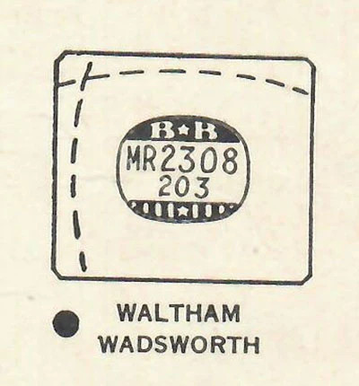 WALTHAM : DIGHTON & ROLAND – Rectangle w/Radius Corners 23.0mm x 20.3mm