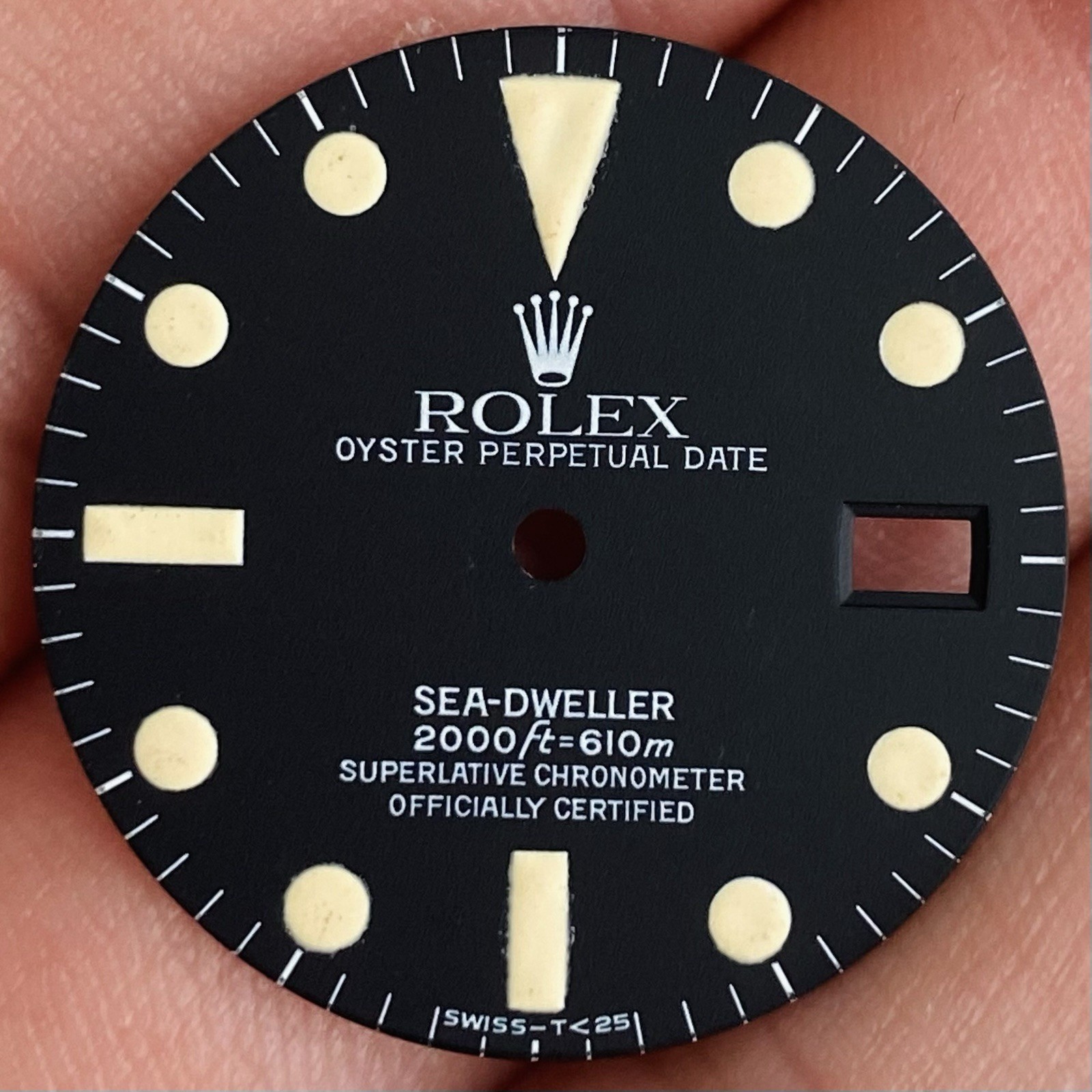 Rolex Service Tritium Dial For Sea-Dweller Model Ref 1665