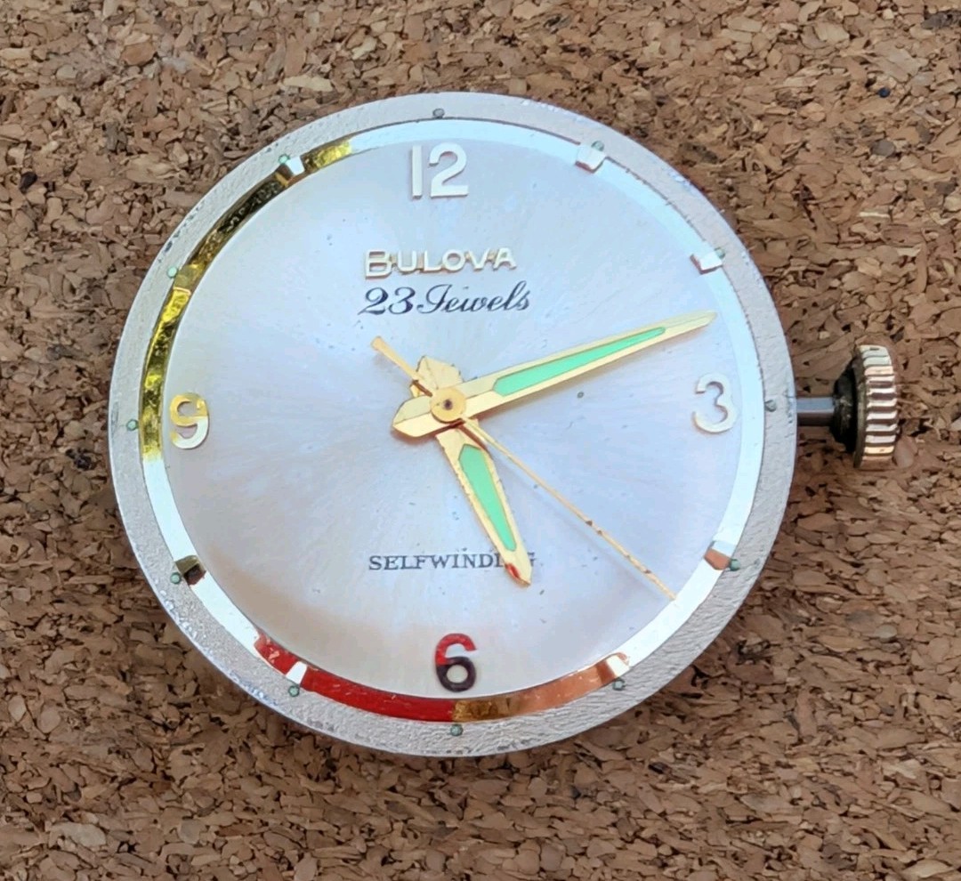 Bulova 23 jewel Automatic mov’t (cal 10BZAC) Running with Nice Original Dial!
