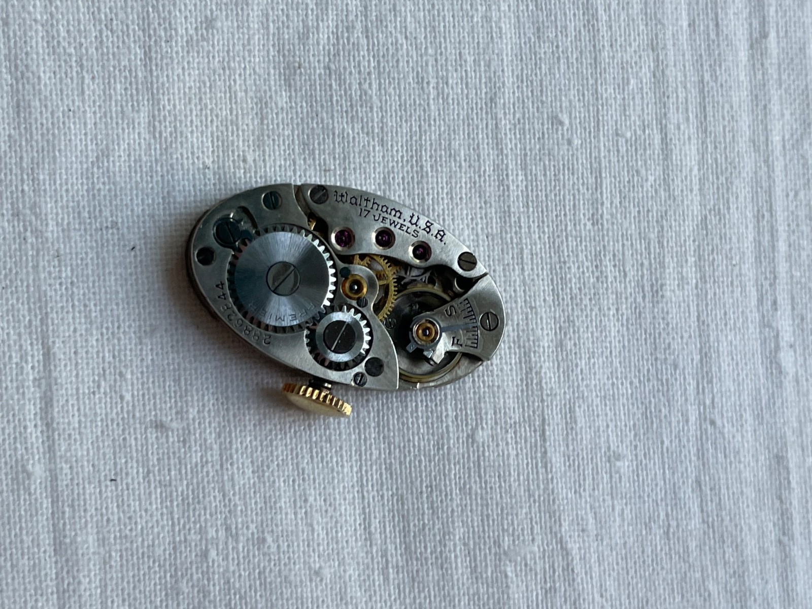 Waltham Premier rare dial – movement for ladies watch RUNS, lot 2606