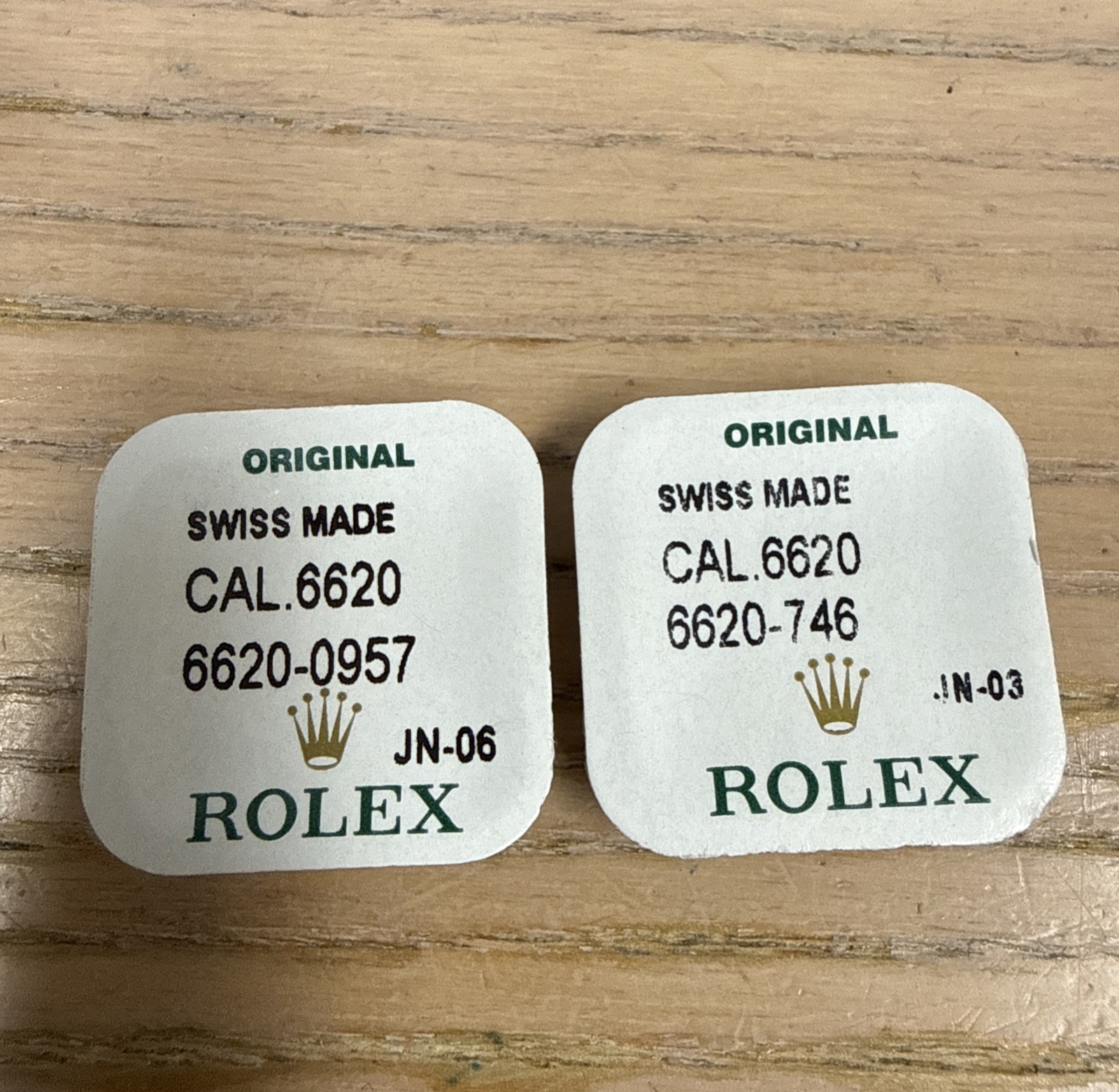 Genuine Rolex 6620-746 And 0957 Negative Bridle &insulator New Sealed