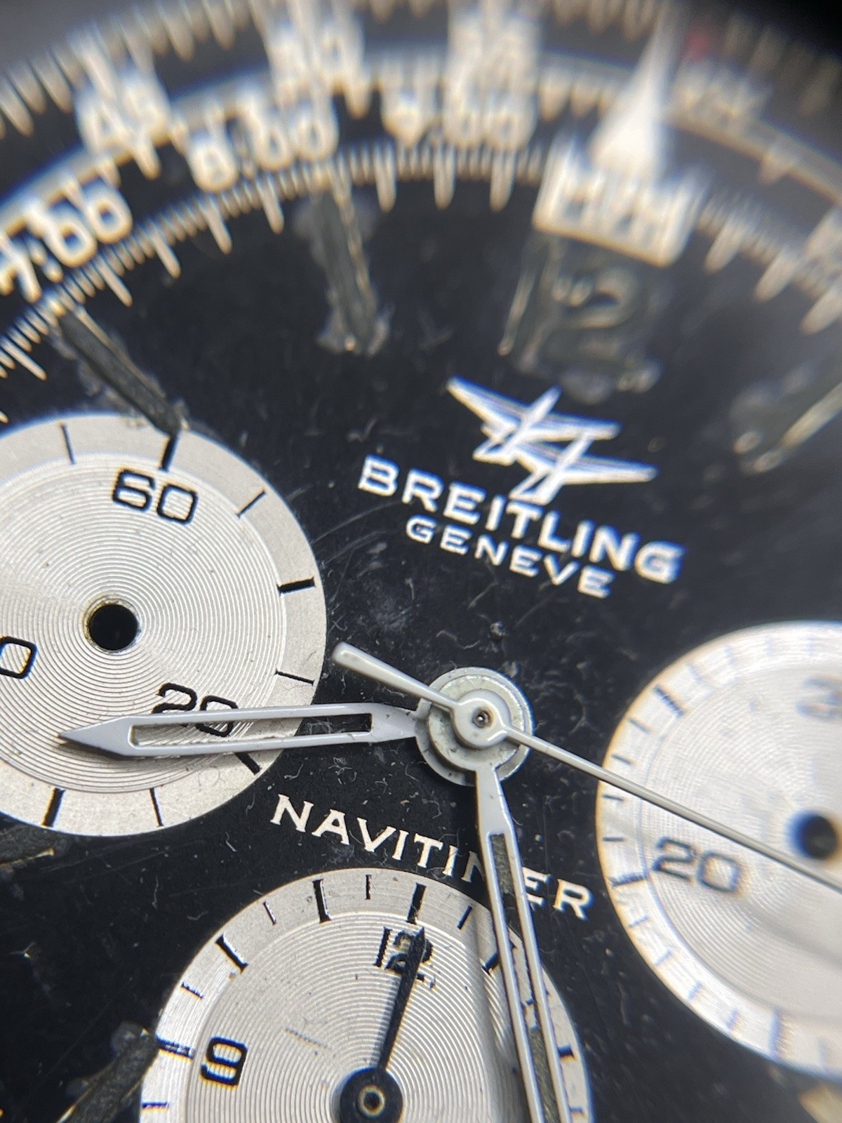 Breitling Cal. 7736 Movement With Navitimer 806-36 Twin Jet Dial And Hands (010)