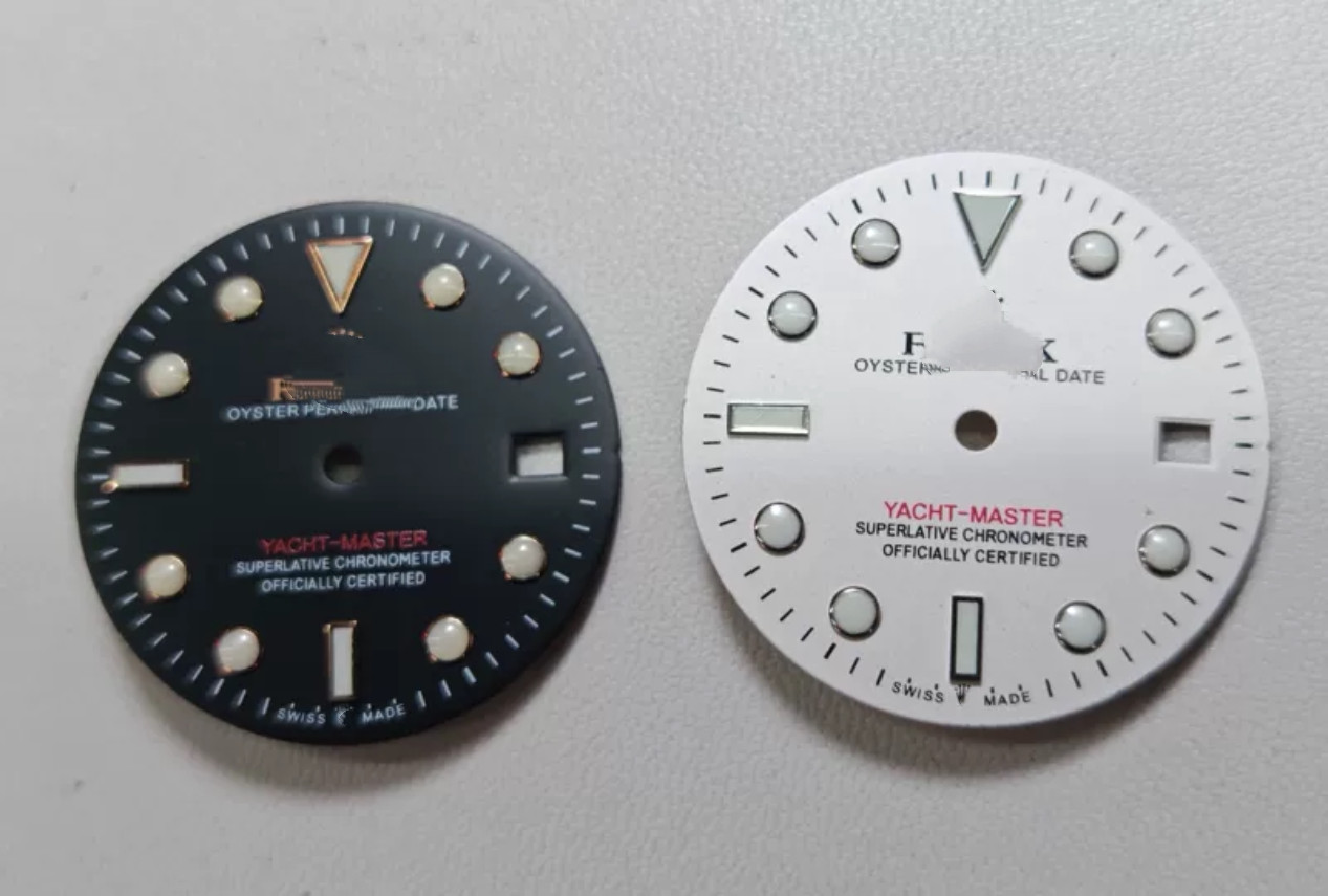 29mm Yacht Watch Dial Green Luminous For 8215 2824 Movement Watch Parts
