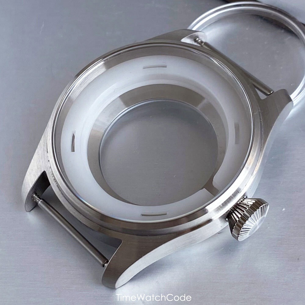 NH35 Pilot Watch Case 43mm for NH36 NH38 PT5000 ETA2824 Sapphire 200M Waterproof