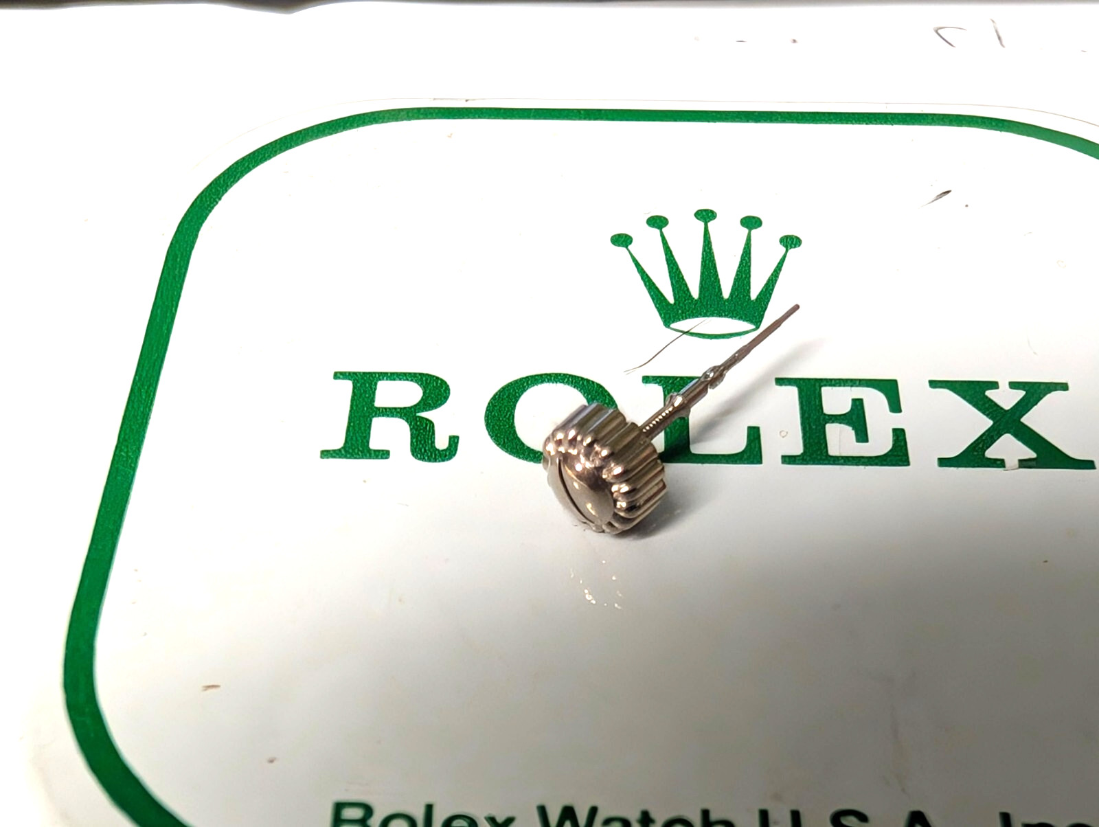 genuine Ebel CROWN Stainless Steel S/S 5.5mm (takes a stem that is 0.90mm thread