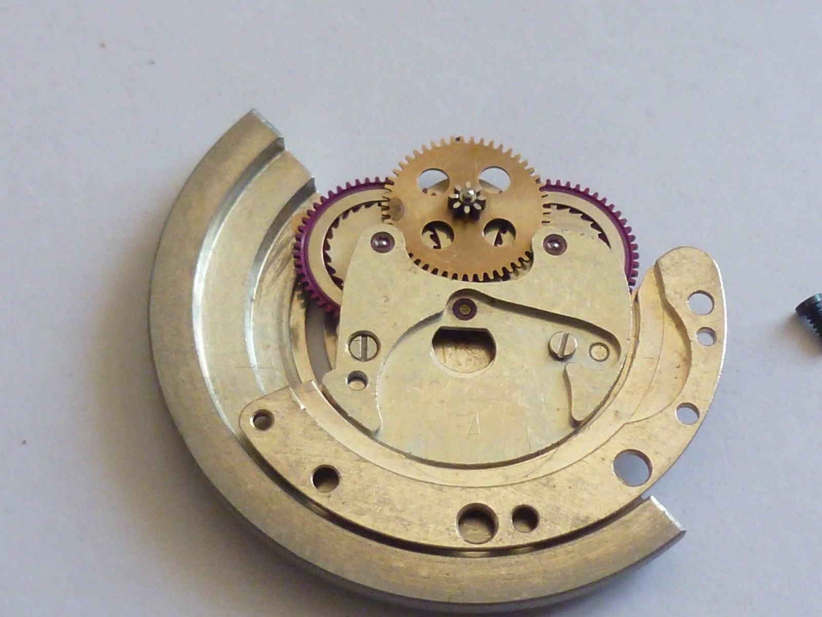 GENUINE Authentic Rolex Rotor + bridge 1560 perfect condition completely screw
